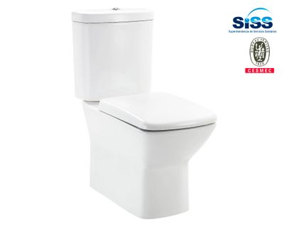 Sanitario 30 cm Dual flush asiento cierre suave Van rijn 2 piezas