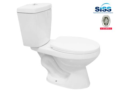 Sanitario 30 cm dual flush asiento cierre suave Agne 2 piezas