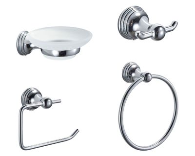 Set accesorios baño pared Jasmin 5 piezas