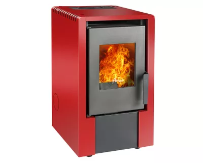 Estufa pellet 6000W Italy 6100 rojo