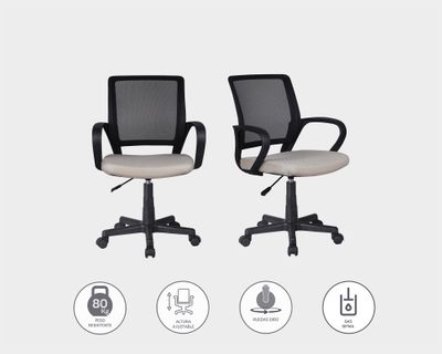 Imagen 2 del producto Silla de escritorio negro/gris M+Design