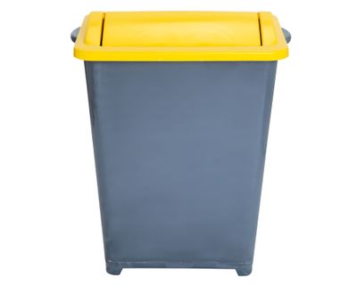 Basurero reciclaje 37 litros tapa vaivén verde Eco Hogar