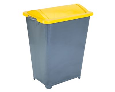 Imagen 2 del producto Basurero reciclaje 37 litros tapa vaivén verde Eco Hogar