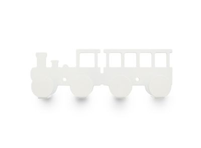 Perchero locomotora blanco 4 ganchos Ducasse