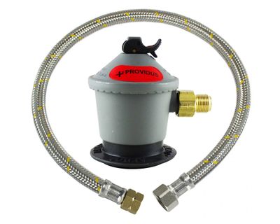 Regulador de gas licuado 3/8'' HE + flexible 1 m Providus