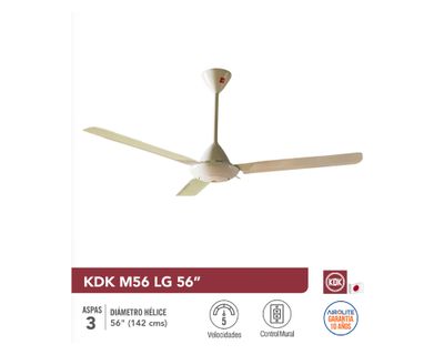 Imagen 2 del producto Ventilador de techo M56LG blanco 75 W