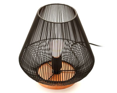 Imagen 2 del producto Lámpara sobremesa 1L E27 Senegal negro/natural Abitare