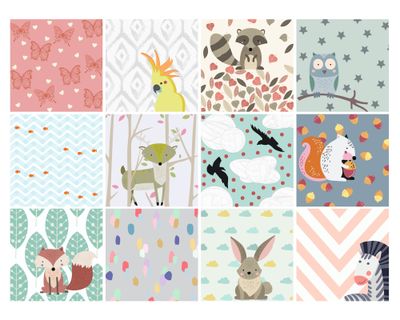 Imagen 1 del producto Vinilo adhesivo 15x15 cm Kids 12 unidades