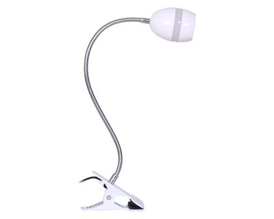 Lámpara escritorio LED clip Eldar blanco