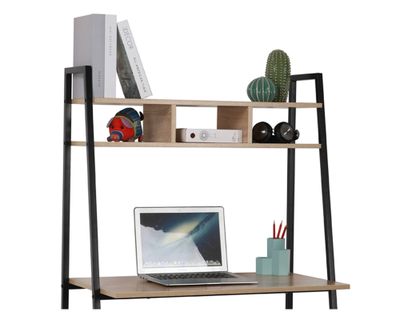 Imagen 2 del producto Centro trabajo 142/74x84x44 cm Lía natural/negro