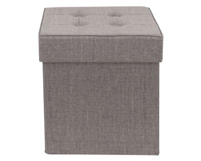 Imagen 2 del producto Pouf plegable Capitone gris M+Design