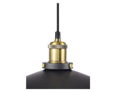 Imagen 2 del producto Lámpara colgar 1L E27 Karlovy negro Abitare