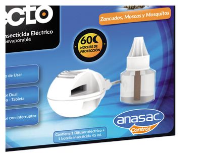 Imagen 2 del producto Difusor eléctrico + insecticida líquido Zecto Anasac