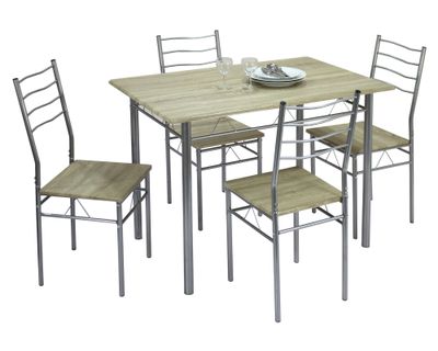 Imagen 2 del producto Comedor 4 sillas Barry 76x110x70 cm