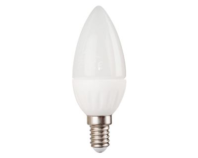 Imagen 2 del producto Ampolleta LED 60W E14 luz cálida Vela 4 unidades Elfa.