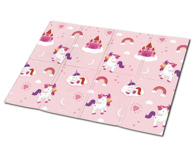 Alfombra plegable 90x120 cm Unicornio Cotidiana