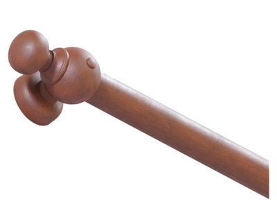 Barras para Cortinas 22 mm madera 160x2 cm cedro