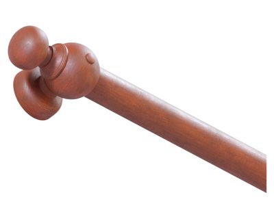 Barra para cortina madera 35 mm sin argollas 3.5x240 cm Cedro