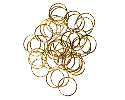 Imagen 2 del producto Argolla de cortina Innova metal 24x12 cm dorado 50 un.