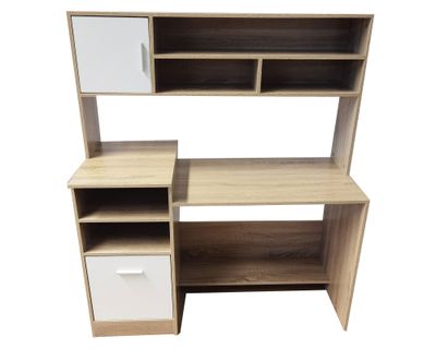 Centro de trabajo 2 puertas Noruega blanco/natural M+Design