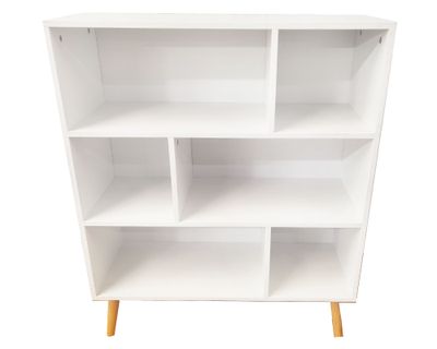 Librero 6 espacios Rummy S blanco M+Design.