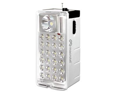 Luz emergencia 24 LED radio MS-6750R Macrotel