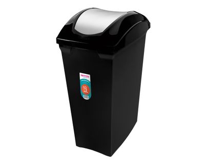 Basurero pedal 15 litros Red negro San Remo..