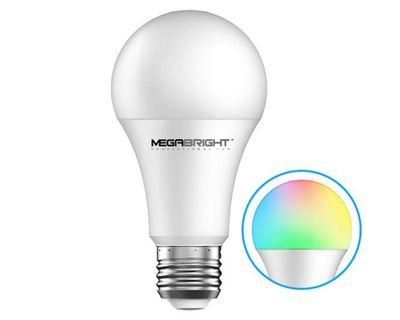 Imagen 2 del producto Ampolleta LED 10W E27 A60 SMART WIFI blanco Megabright.