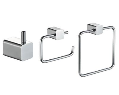 Imagen 1 del producto Set accesorios baño Life cromado 3 piezas