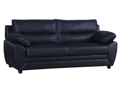 Imagen 2 del producto Sofá 3 cuerpos Robert negro