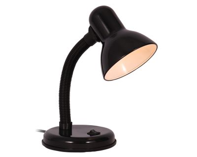 Lámpara de escritorio 1L E27 flexible negro Abitare