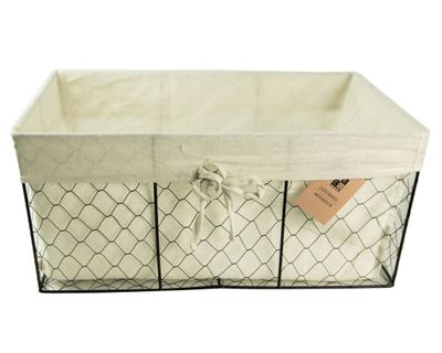 Cesto 18x20x28 cm Ángela beige natural Decoexpress.