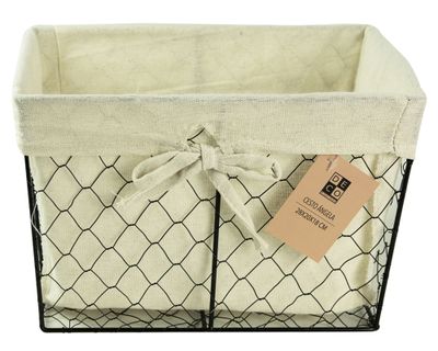 Cesto 15x18x23 cm Ángela beige natural Decoexpress.