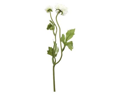 Planta artificial Ranúnculo doble blanco The Garden.