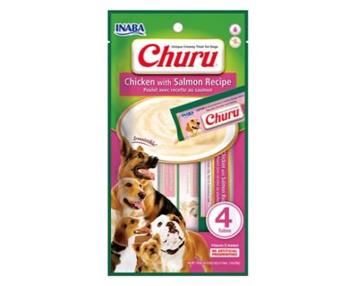 Imagen 1 del producto Snack perro 0,56 kg Churu pollo salmón Inaba.