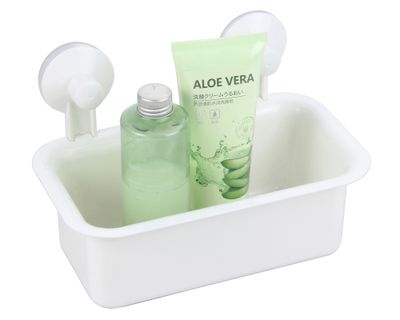 Canasto succión rectangular blanco