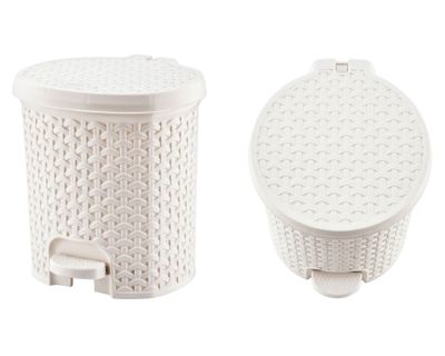 Imagen 2 del producto Basurero 11.5 litros Símil ratán Cotidiana