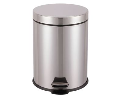 Basurero 5 litros pedal cromado Cotidiana.