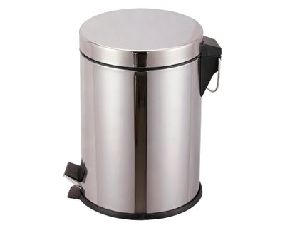 Imagen 2 del producto Basurero 5 litros pedal cromado Cotidiana.