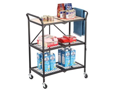 Imagen 2 del producto Carro organizador 3 niveles metal/madera Cotidiana.