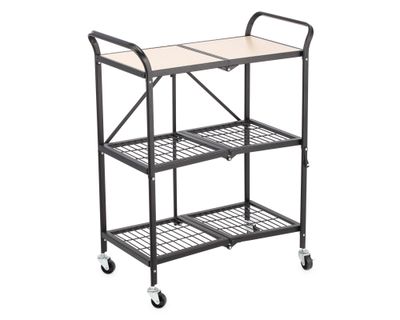 Carro organizador 3 niveles metal/madera Cotidiana.