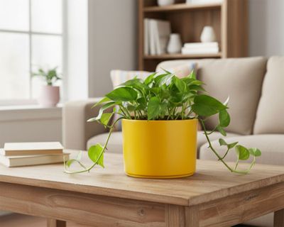 Imagen 2 del producto Macetero 13.9 cm Hanover mostaza Japi