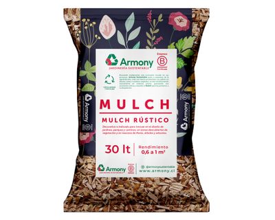 Mulch rústico 30 litros rojo Armony.