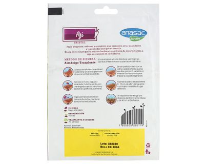 Imagen 2 del producto Semilla ají 5 gr Anasac.