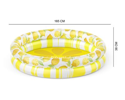 Imagen 2 del producto Piscina inflable 500 litros 165 cm lima limón The Float Life