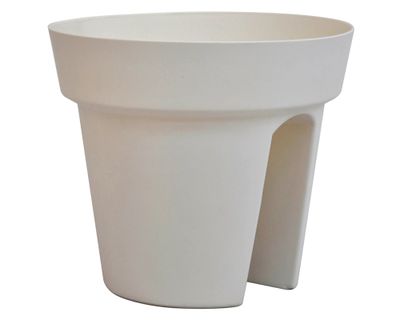 Macetero ranura balcón crema Outzen