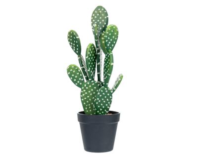 Nopal artificial 40 cm maceta negra Outzen