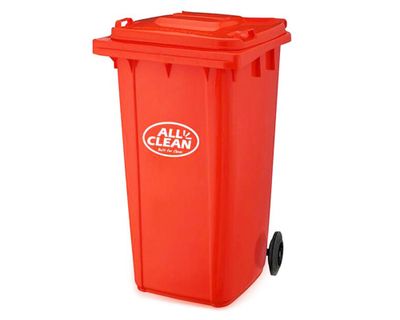 Imagen 1 del producto Basurero 120 litros rojo All clean