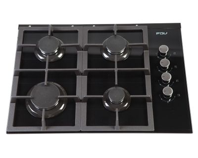 Imagen 2 del producto Encimera a gas 4 quemadores Crystal