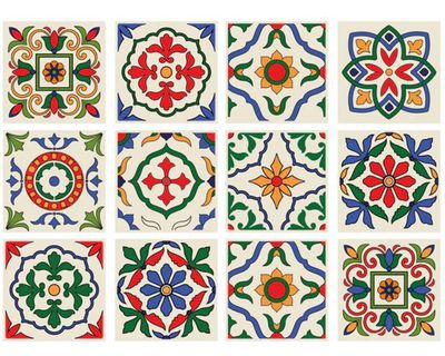 Vinilo adhesivo 15x15 cm Génova 12 unidades